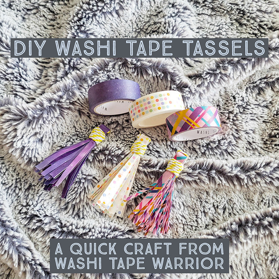 Quick, Easy, DIY Washi Tape Tassels