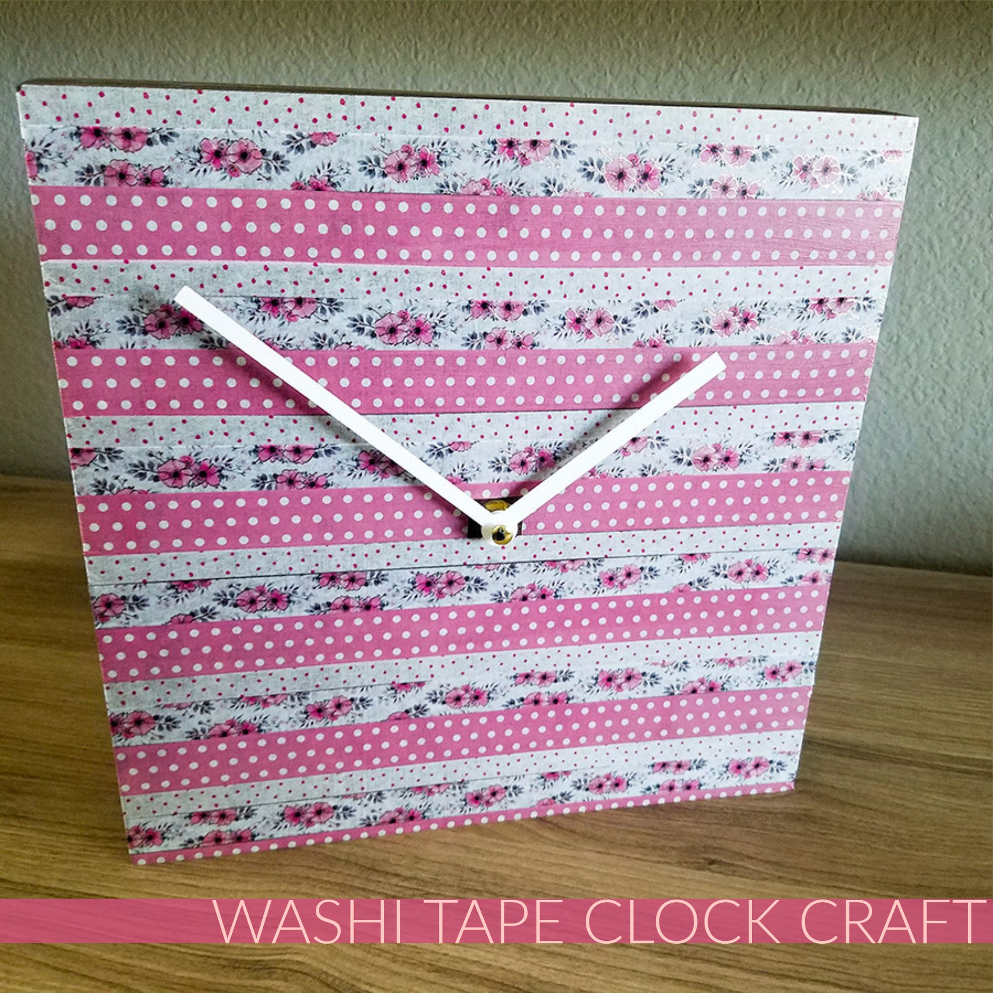 DIY Washi Tape Clock Tutorial - So Easy!
