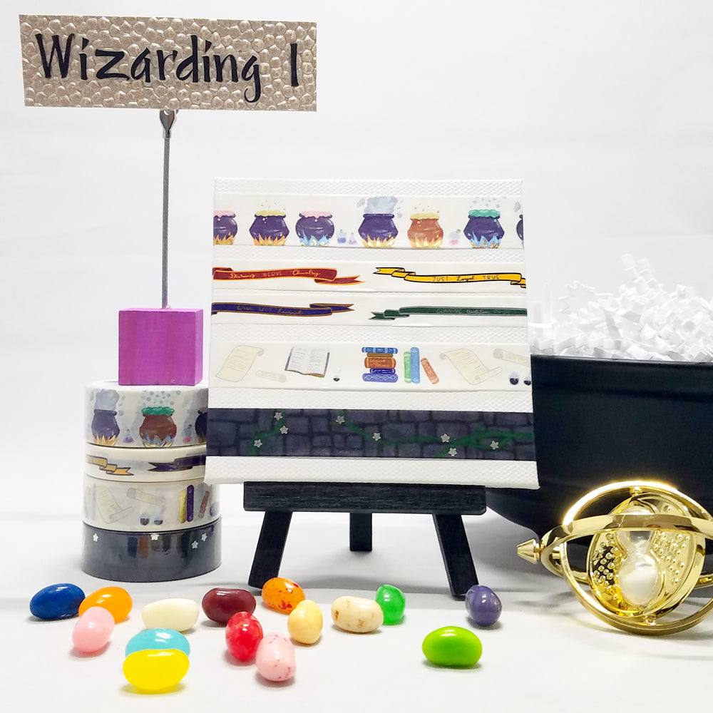 washitape set, collection of 4 rolls, great for Harry Potter fans and Hogwarts school dreamers