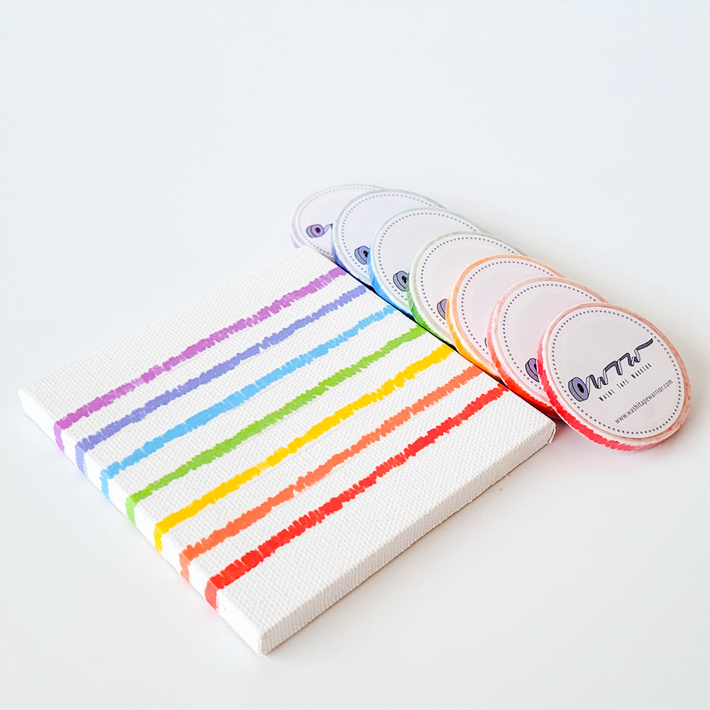 Rainbow Scribbles - 7 Roll Tape Set