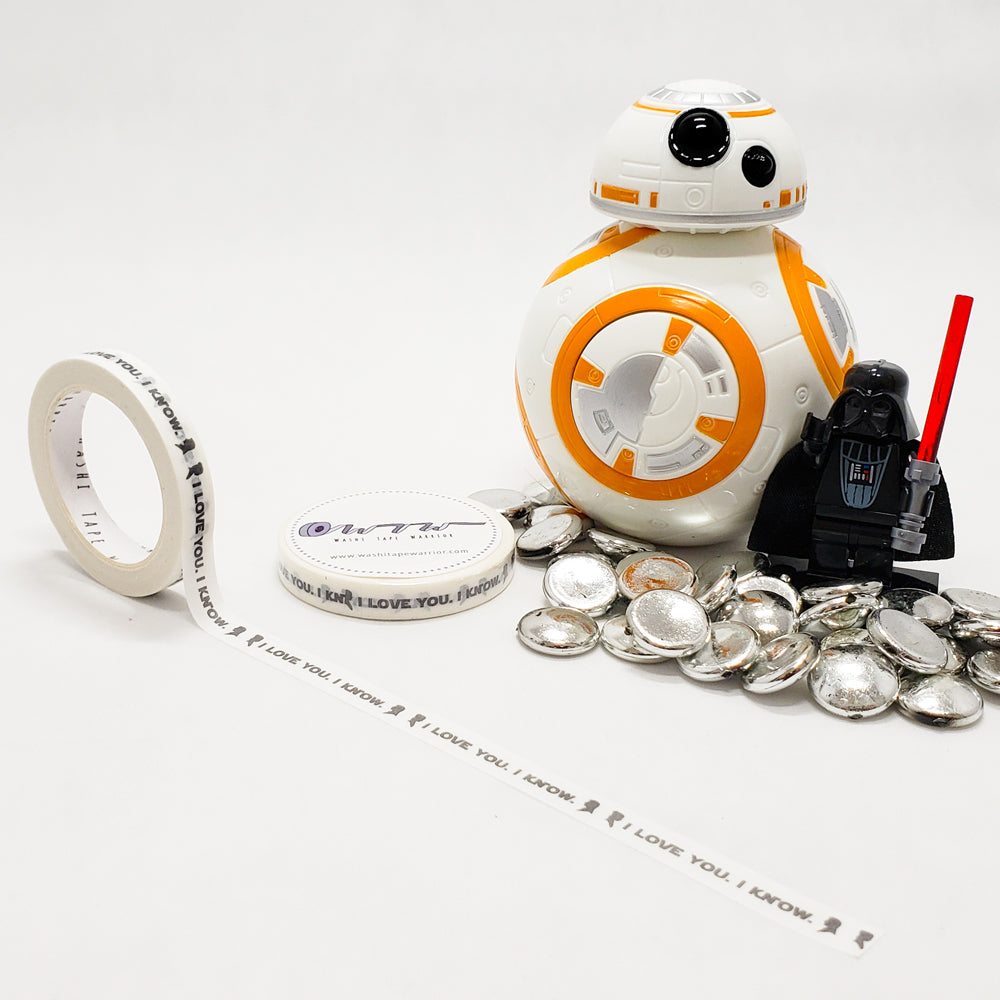 Leia and Han, i love you, i know, from Star Wars in the Galactic Battles collection from Washi Tape Warrior
