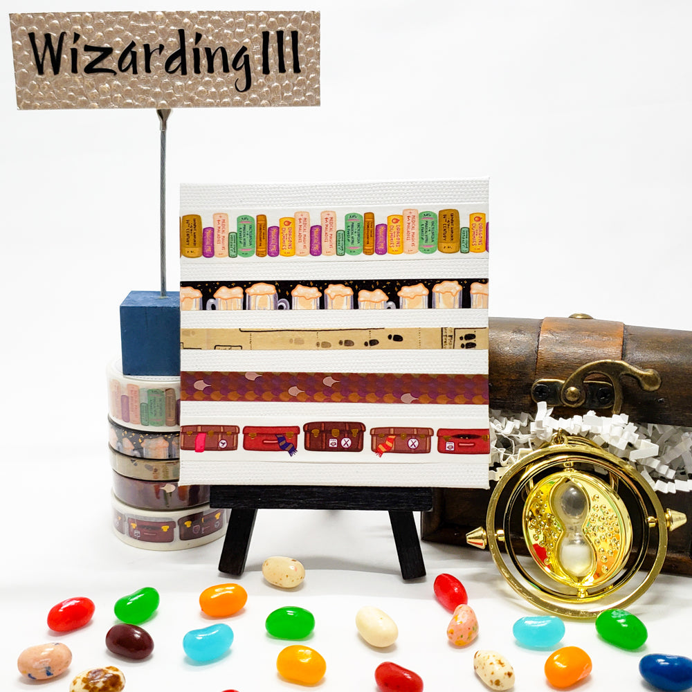 wizarding world washi tape, harry potter, life at hogwarts school of witchcraft and wizardry
